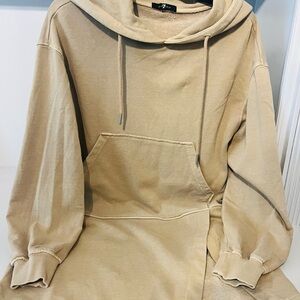 Tan Hoodie by 7 For All Mankind